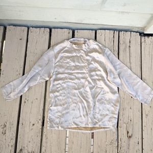 Vintage Cream Silk Blouse